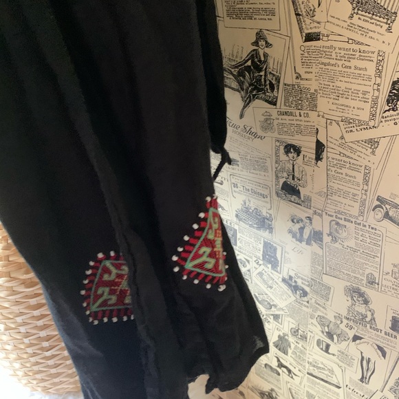 Madewell embroidered maxi black slit dress SZ Xs 2 - Picture 14 of 14